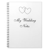 "Mijn bruiloft notities"-laptop Notitieboek (Voorkant)