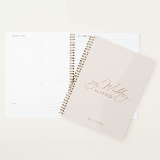 "Mijn bruiloft Planner" Modern Elegant Wedding Pla Planner (Display)