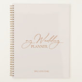 "Mijn bruiloft Planner" Modern Elegant Wedding Pla Planner (Voorkant)
