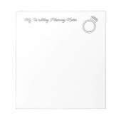 "Mijn bruiloftsplanning" Notitieblok (Voorkant)