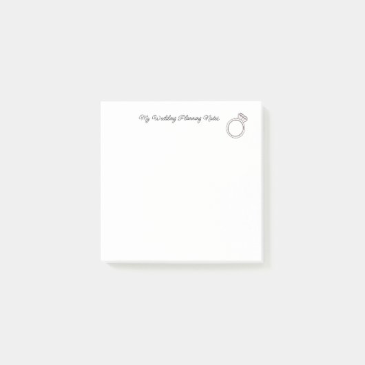 "Mijn bruiloftsplanning" Post-it® Notes (Voorkant)