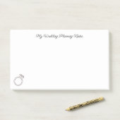 "Mijn bruiloftsplanning" Post-it® Notes (Op bureau)