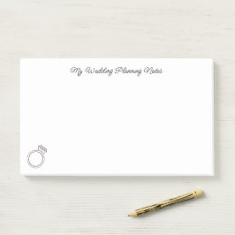 "Mijn bruiloftsplanning" Post-it® Notes