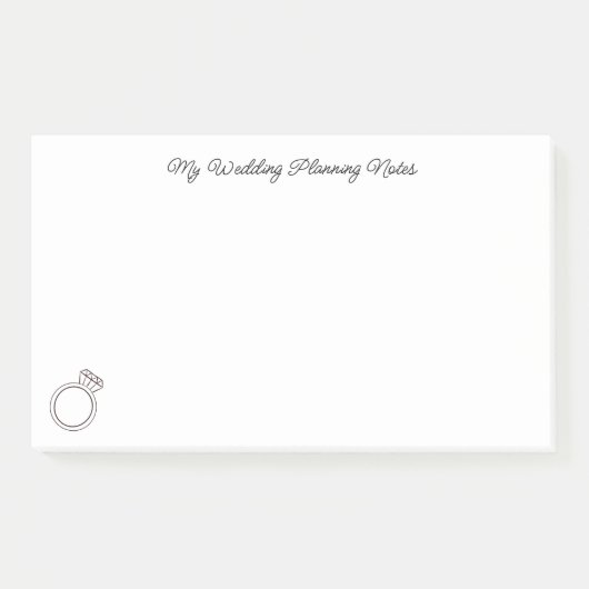 "Mijn bruiloftsplanning" Post-it® Notes (Voorkant)