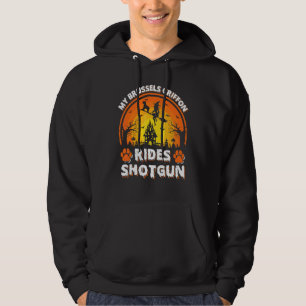 Mijn Brussels Griffon Hond Rijdt Heksen Hagelgewee Hoodie