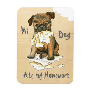 Mijn Brusselse Griffon Ate Mijn thuiswerk Magneet