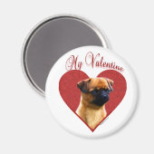 Mijn Brusselse Griffon Valentijn Magneet (Voorkant / Achterkant)