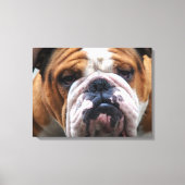 Mijn brutale hond is Gezegde Bulldog!!! Canvas Afdruk (Voorkant)