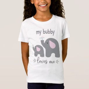 Mijn Bubby houdt van mij - Elephant Shirt voor kin