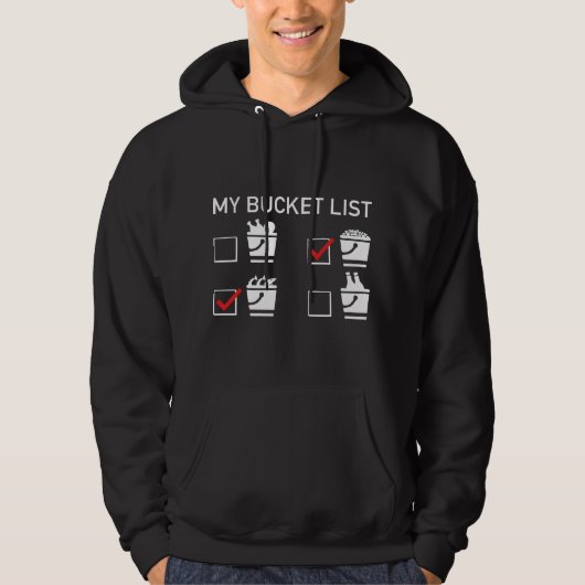 Mijn Bucket-lijst Hoodie (Voorkant)