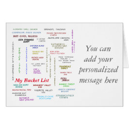 Mijn Bucket-lijst voor reizen