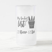 Mijn Bucket List Frosted Glass Mok (Center)