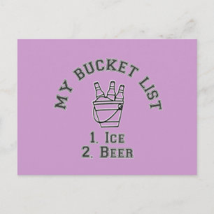 Mijn Bucket List Humor - Ice & Beer Briefkaart