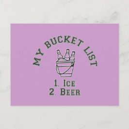 Mijn Bucket List Humor - Ice & Beer Briefkaart