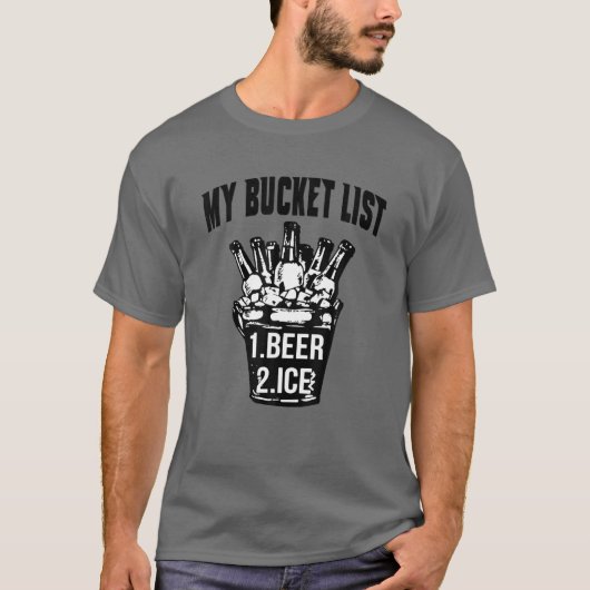 Mijn Bucketlijst bevat ijs T-shirt (Voorkant)