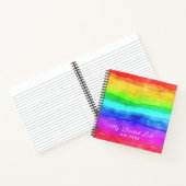 Mijn Bucketlist|Waterverf Rainbow |Aangepast Notitieboek (Binnen)