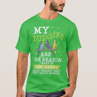 Mijn Budgies Parrot Bird Budgerigar Funny Budgie T-shirt