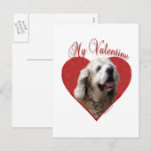 Mijn Buff Cocker Spaniel Valentijn Feestdagenkaart (Voorkant / Achterkant)