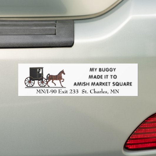 Mijn buik bumpersticker (Op auto)