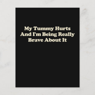 Mijn buik doet pijn en ik ben er heel moedig over flyer