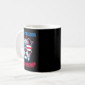 Mijn buldog houdt van Trump Koffiemok (Voorkant links)