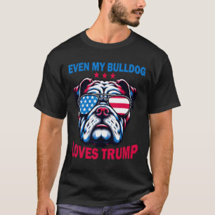 Mijn buldog houdt van Trump T-shirt