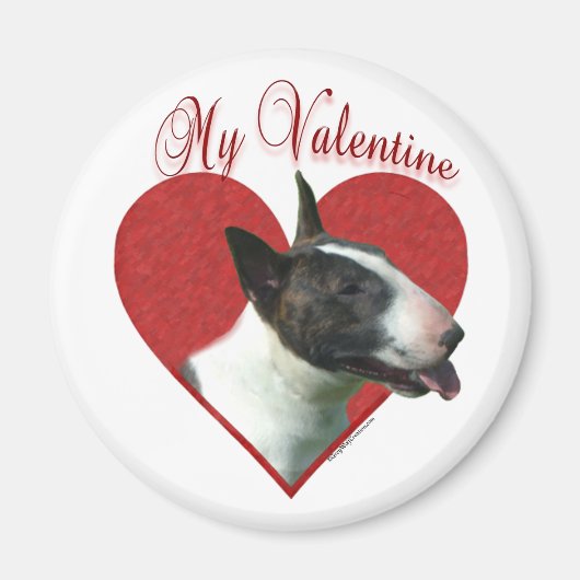 Mijn Bull Terrier Valentijn Magneet (Voorkant)