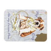 Mijn Bulldog Ate Mijn Lesson Plan Magneet (Horizontaal)