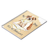 Mijn Bulldog Ate Mijn thuiswerk Notitieboek (Linkerzijde)