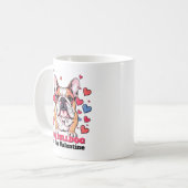 Mijn Bulldog is mijn Valentijn Schattige Funny Koffiemok (Voorkant links)