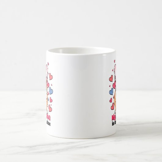 Mijn Bulldog is mijn Valentijn Schattige Funny Koffiemok (Center)