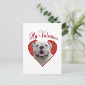 Mijn Bulldog Valentijn Feestdagenkaart (Staand voorkant)