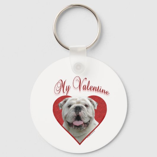 Mijn Bulldog Valentijn Sleutelhanger (Voorkant)