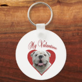 Mijn Bulldog Valentijn Sleutelhanger (Voorkant)