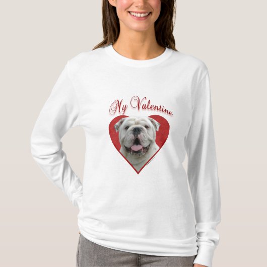 Mijn Bulldog Valentijn T-shirt (Voorkant)