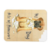 Mijn Bullmastiff Ate Mijn Homework Magneet (Horizontaal)