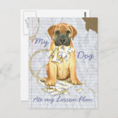Mijn Bullmastiff Ate Mijn Lesson Plan Briefkaart (Voorkant / Achterkant)