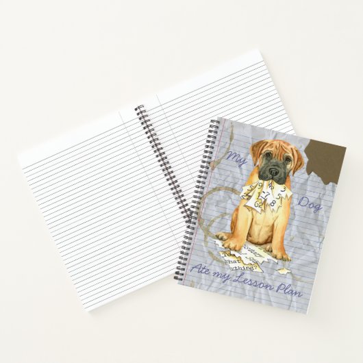 Mijn Bullmastiff Ate Mijn Lesson Plan Notitieboek (Binnen)