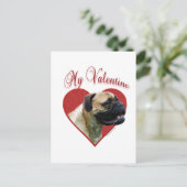 Mijn Bullmastiff Valentijn Feestdagenkaart (Staand voorkant)