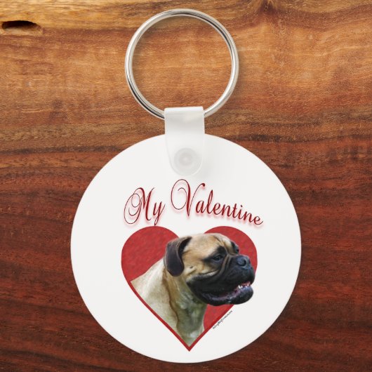 Mijn Bullmastiff Valentijn Sleutelhanger (Voorkant)