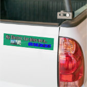 Mijn Bumpersticker met elektrische auto (Op Truck)