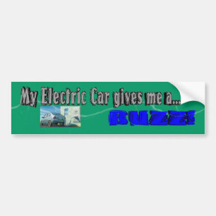 Mijn Bumpersticker met elektrische auto