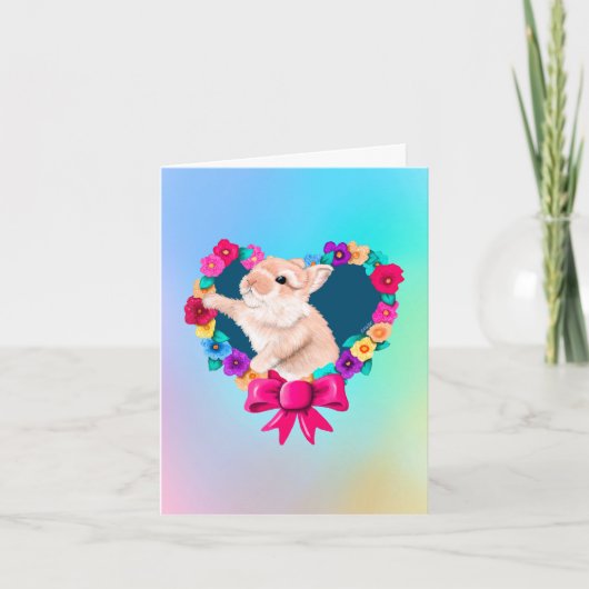 Mijn Bunny Valentijn Bedankkaart (Voorkant)