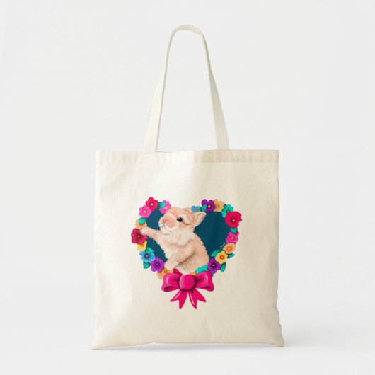 Mijn Bunny Valentijn Tote Bag (Voorkant)