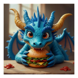Mijn Burger! Dragon Tea Time Poster