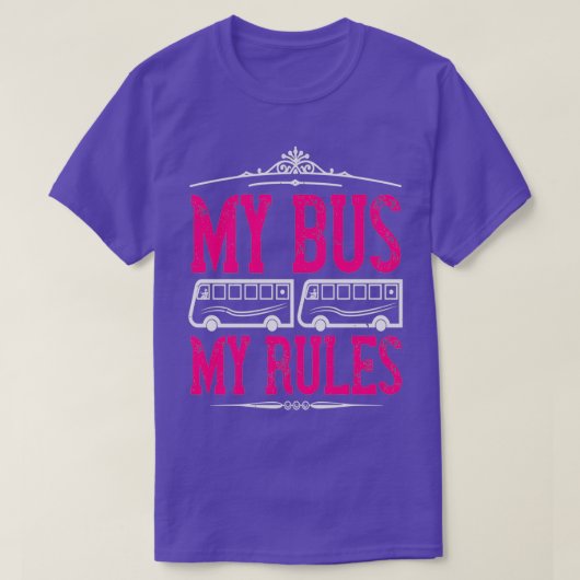 Mijn bus Mijn regels 1 T-shirt (Design voorkant)
