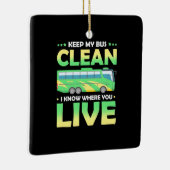 Mijn bus reinigen keramisch ornament (Rechts)
