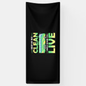 Mijn bus reinigen spandoek (Verticaal)