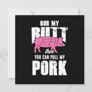 Mijn Butt Barbecue Party verwrijven met de griltij Kaart