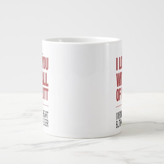 Mijn Butt Funny Valentijnse Typografische Mok (Voorkant)